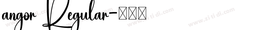 angor Regular字体转换